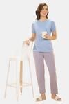 Amante Full Length Pyjama Bottom - Purple Ash — thumbnail 5